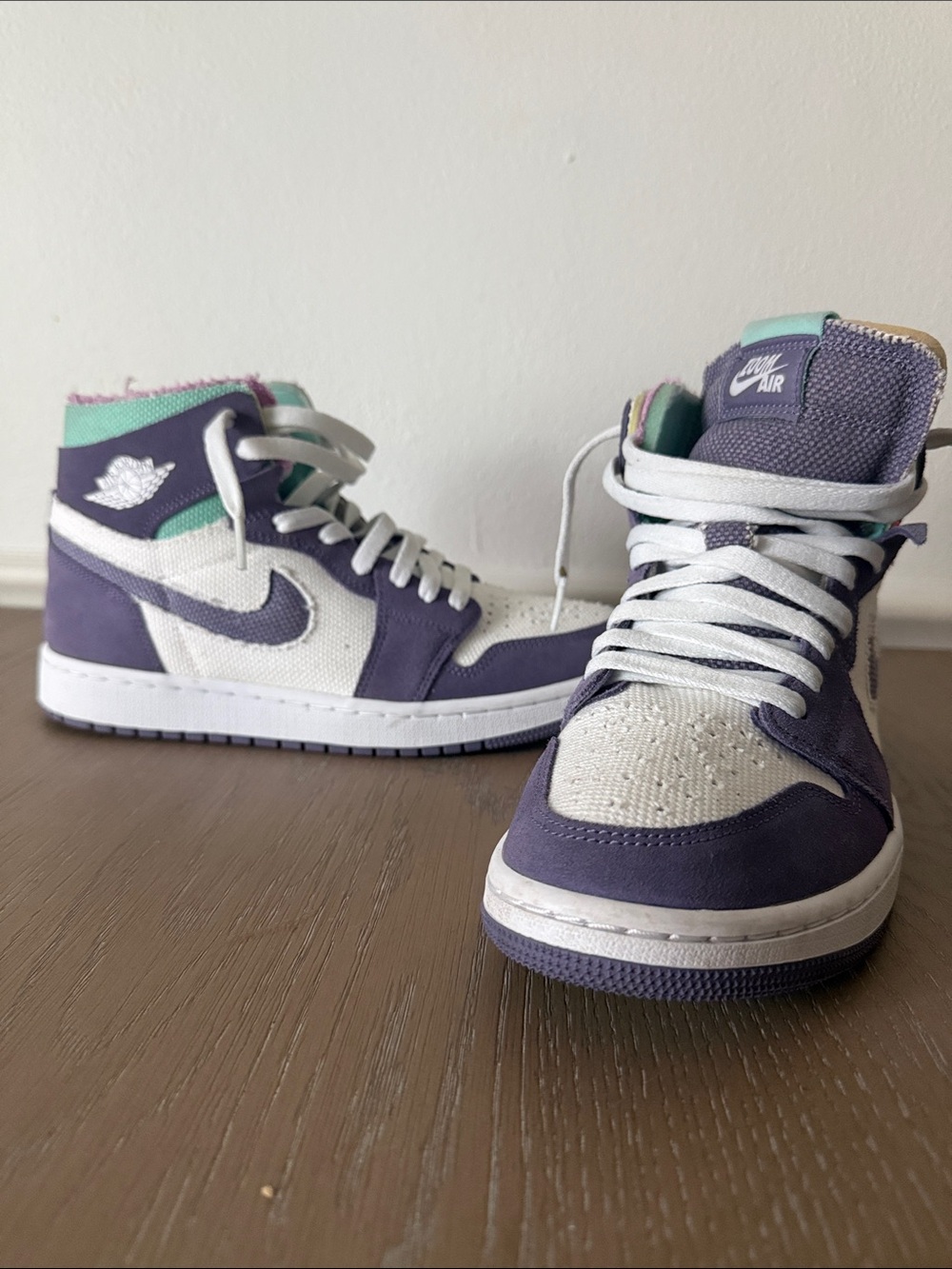 Nike Women’s High-Top Sneakers in Purple, White & Mint